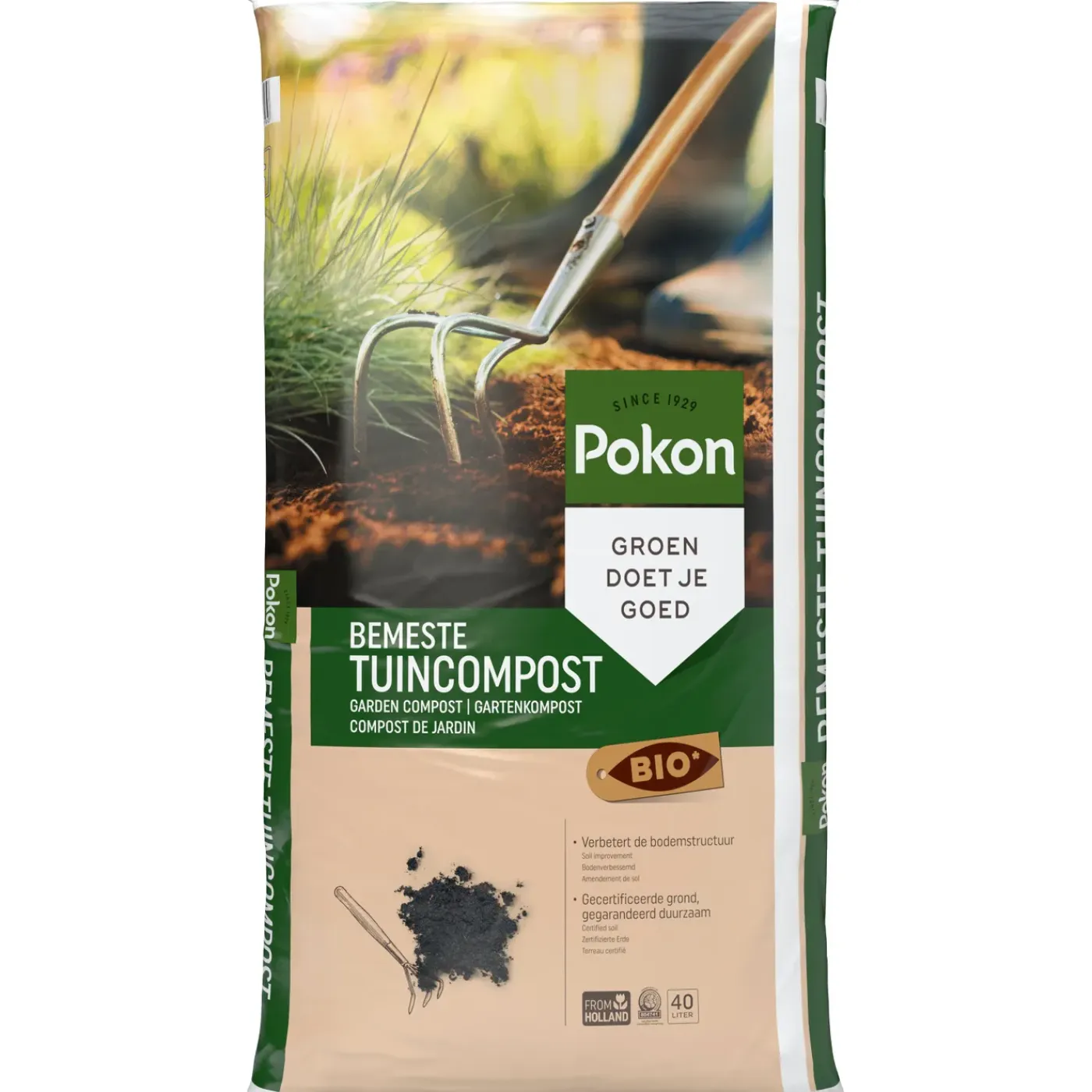 Pokon bemeste tuincompost 40L