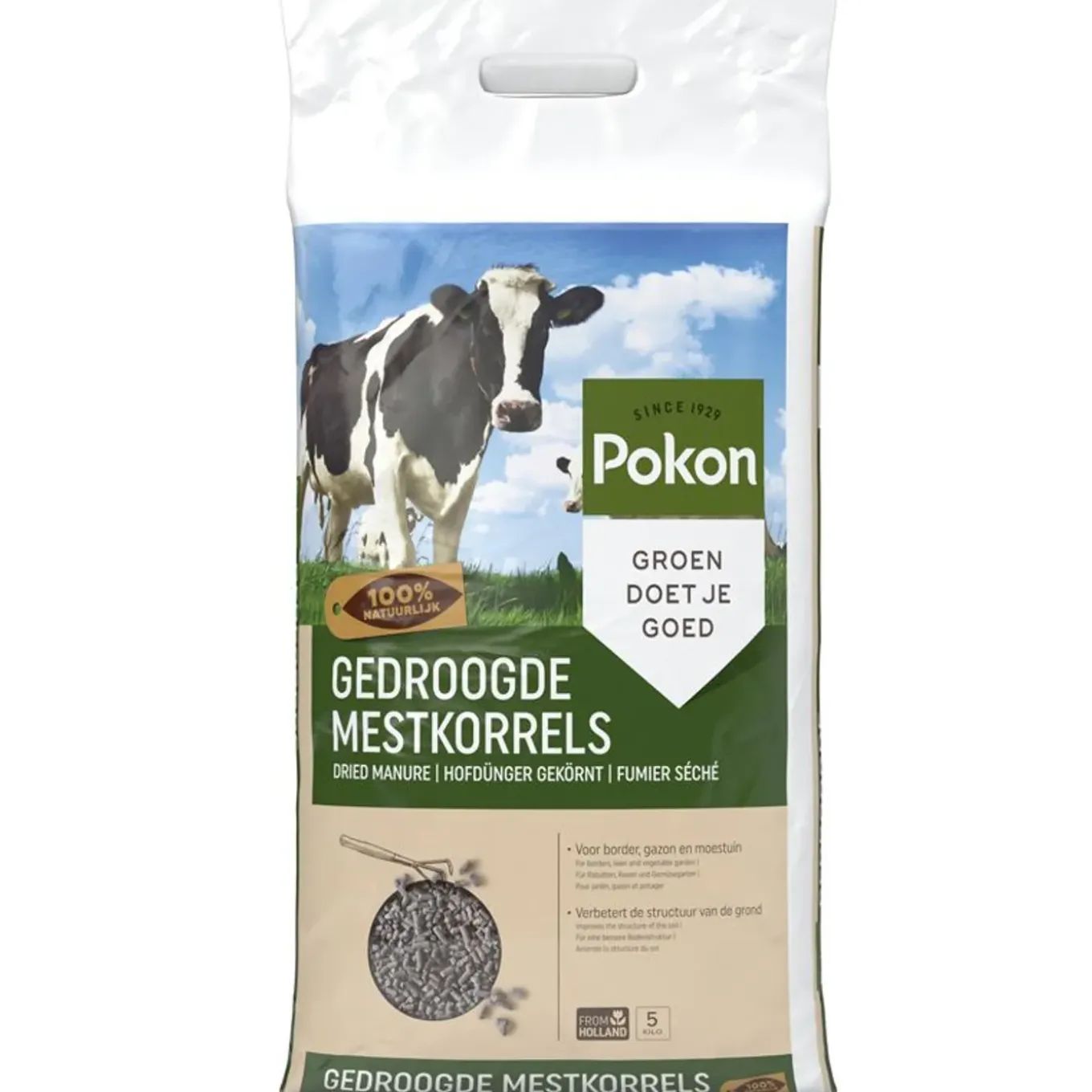 Pokon Gedroogde Mestkorrel - 5kg