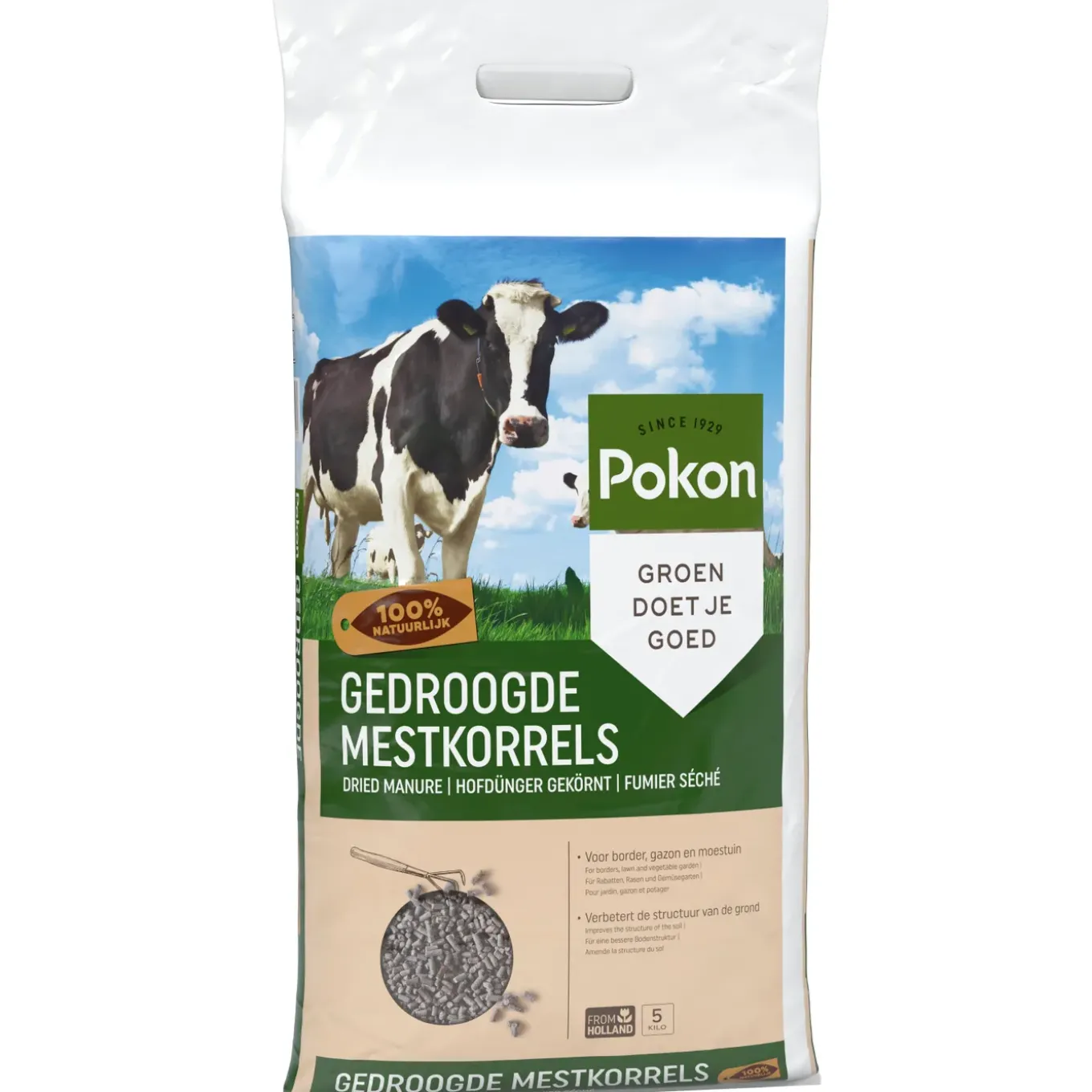 Pokon Gedroogde Mestkorrel - 5kg