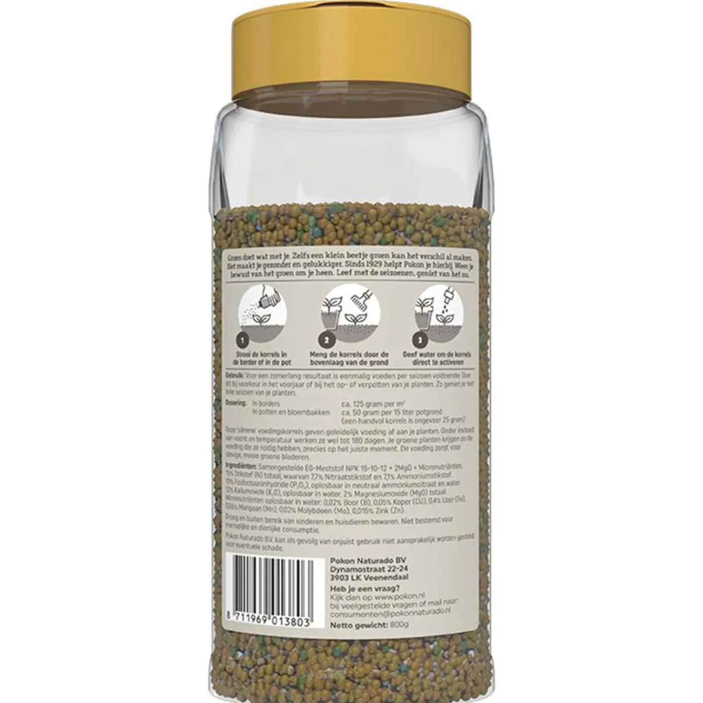 Pokon Groene Planten Voedingskorrels - 800gr