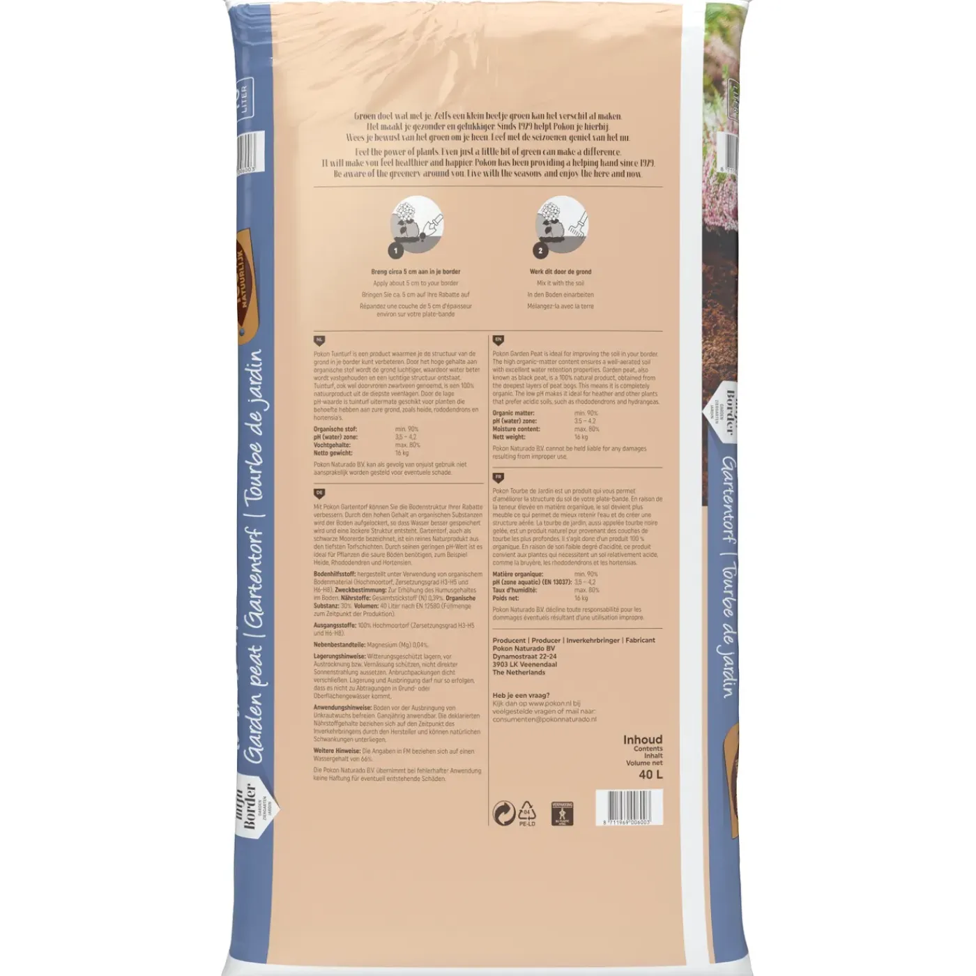 Pokon tuinturf 40L