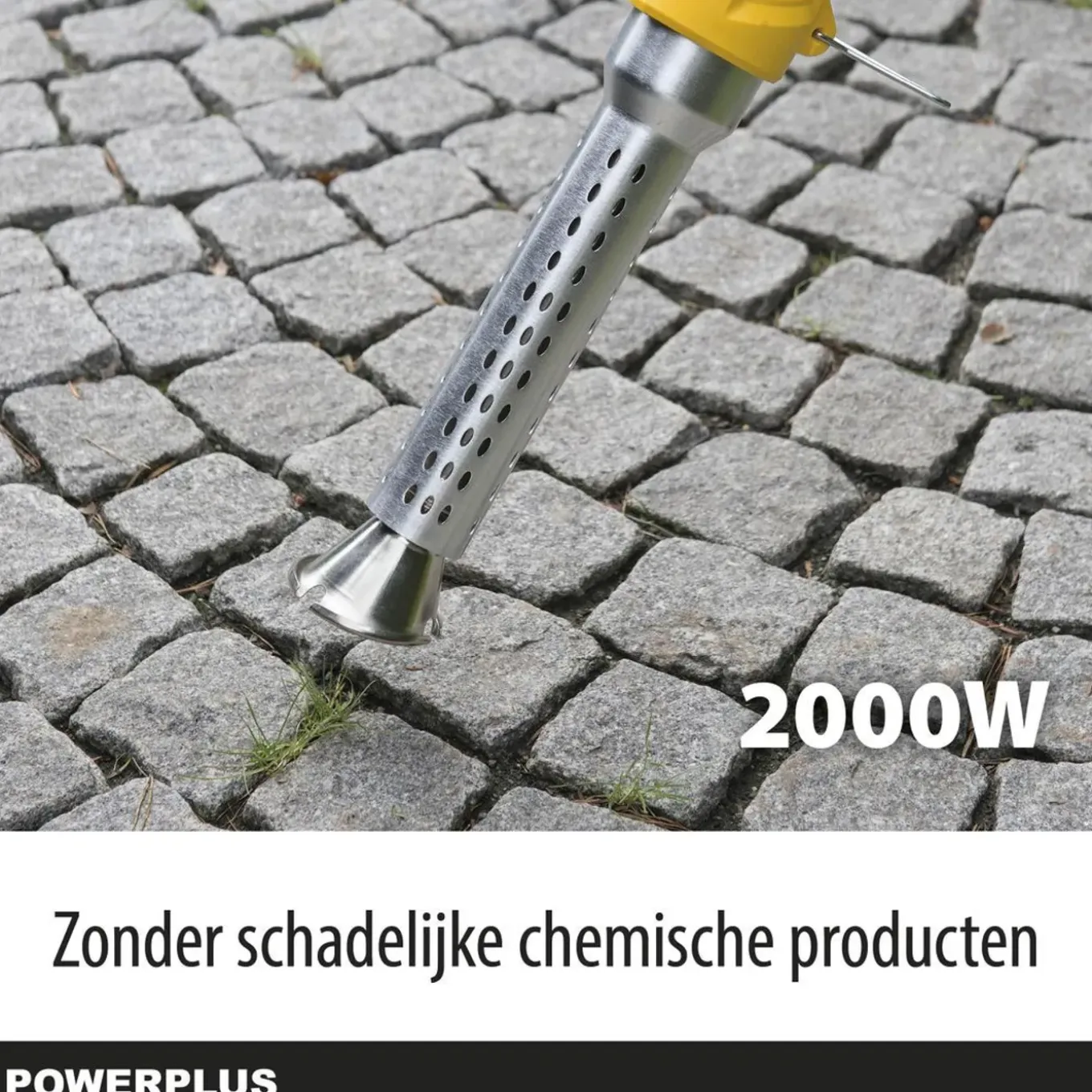 Powerplus Elektrische Onkruidverwijderaar 2000w, 115 Cm, 650°c, Onkruidtrekker