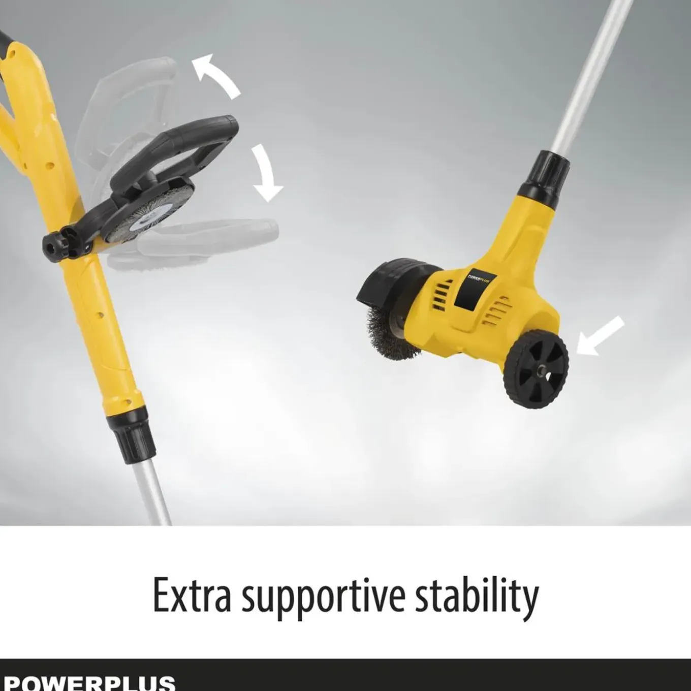 Powerplus Elektrische Telescopische Onkruidverwijderaar Met Nylon & Staal Borstel, Tuingereedschap