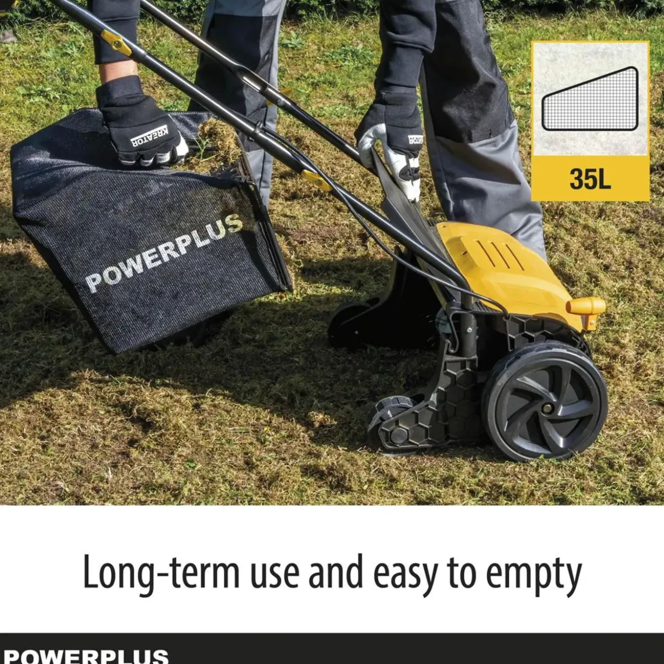 Powerplus Elektrische Verticuteermachine Powxg75130 - 1300 W Motor En Snijbreedte Van 320 Mm