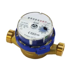 Powogaz 1/2" Water Meter Stroom, Koud Water Schroefdraad Meter 1,6 m3/u