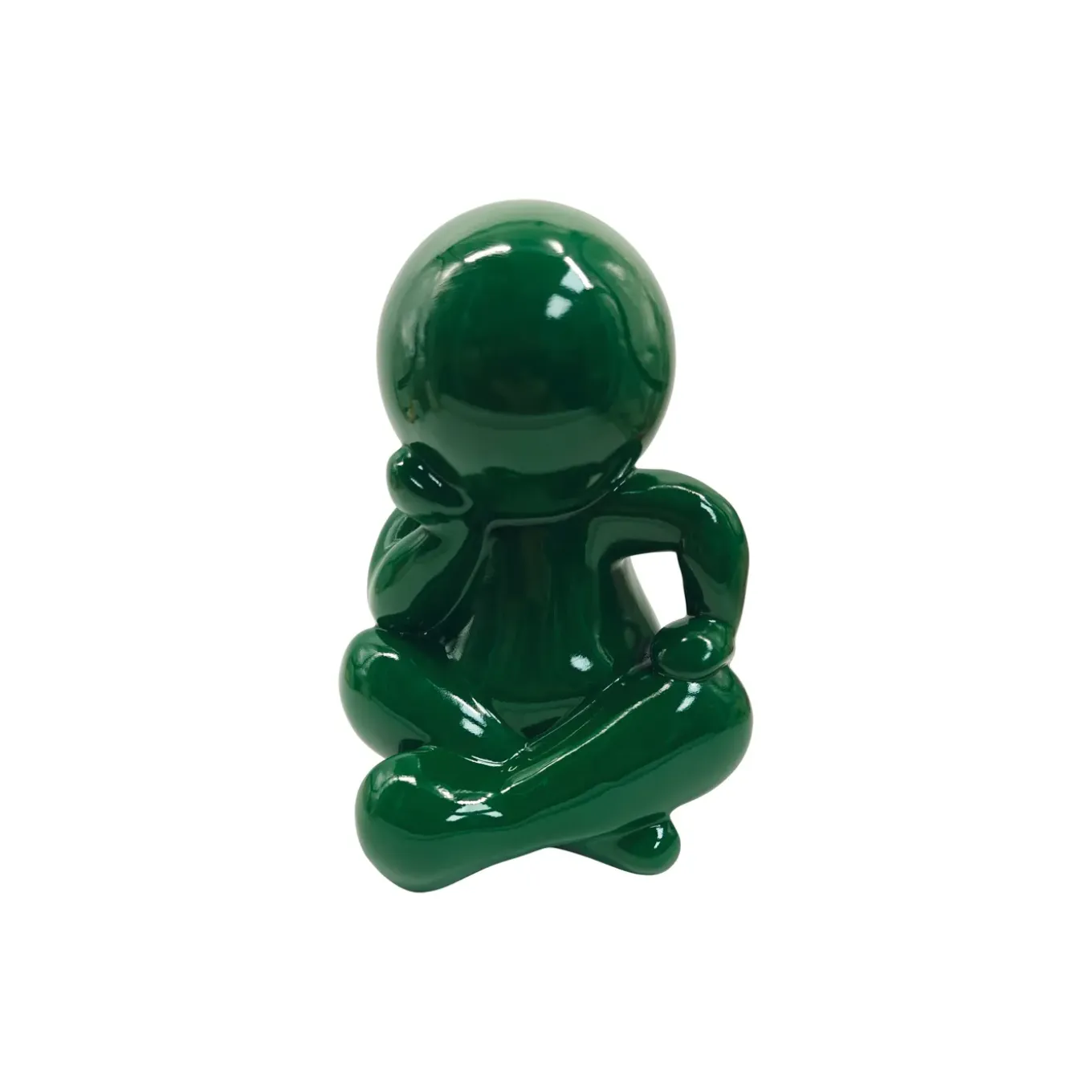 Present Time - Beeld Amigo Sitting Large - Groen - 24x21x34,8 Cm