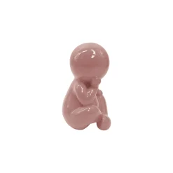 Present Time - Beeld Amigo Sitting Medium - Roze - 11,3x10,2x16,3 Cm