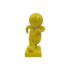 Present Time - Beeld Amigo Walking Medium - Geel - 10,5x9,8x20 Cm