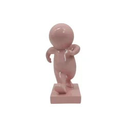 Present Time - Beeld Amigo Walking Medium - Roze - 10,5x9,8x20 Cm
