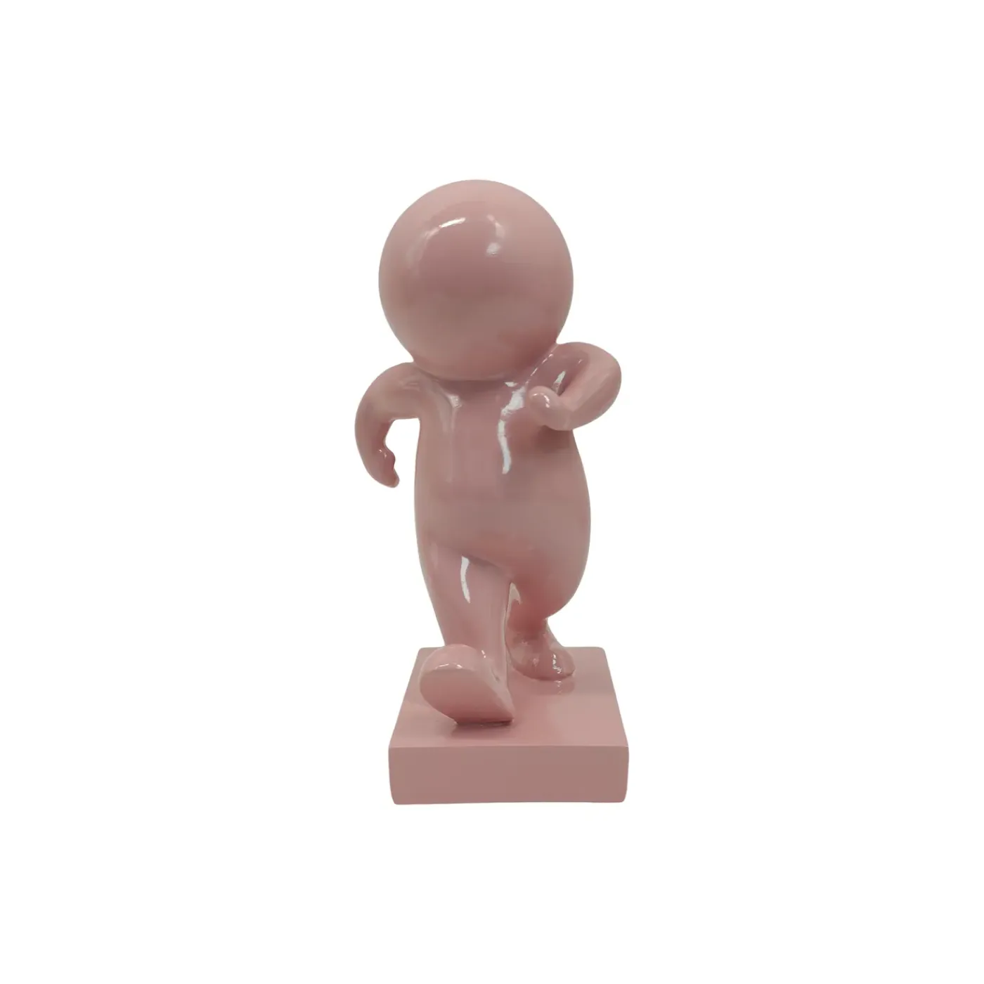 Present Time - Beeld Amigo Walking Medium - Roze - 10,5x9,8x20 Cm