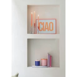Present Time - Wall Art Ciao Large - Helderoranje