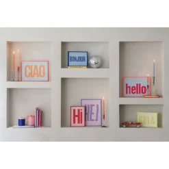 Present Time - Wall Art Hej Large - Paars