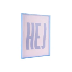 Present Time - Wall Art Hej Large - Paars