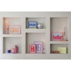 Present Time - Wall Art Hola Medium - Geel