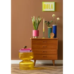 Present Time - Wall Art Hola Medium - Geel