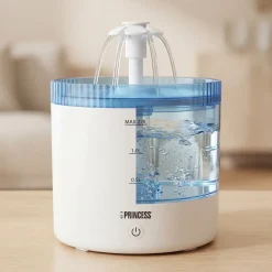 Princess - Drinkfontein 2L - 4-laags Filtratie - Fluisterstil 30 DB - BPA-vrij - 620010