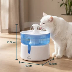 Princess - Drinkfontein 2L - 4-laags Filtratie - Fluisterstil 30 DB - BPA-vrij - 620010