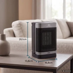 Princess 344526 - Keramische Kachel - Elektrische Verwarming - Ventilatorkachel - 1500W