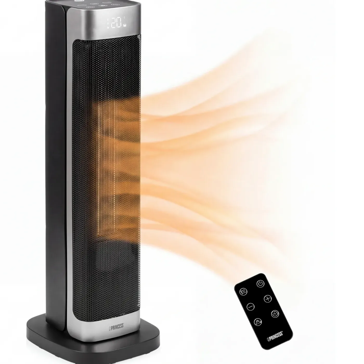 Princess 344559 - Keramische Kachel - Elektrische Verwarming - Ventilatorkachel - 2200w