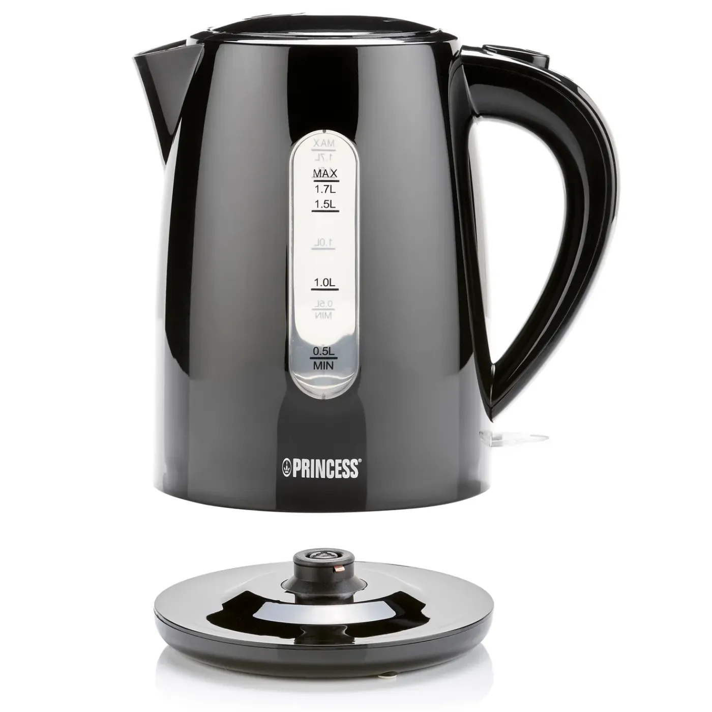 Princess Waterkoker Zwart - 1,7 Liter - 2200 Watt - 360 Graden Draaibaar - 236017