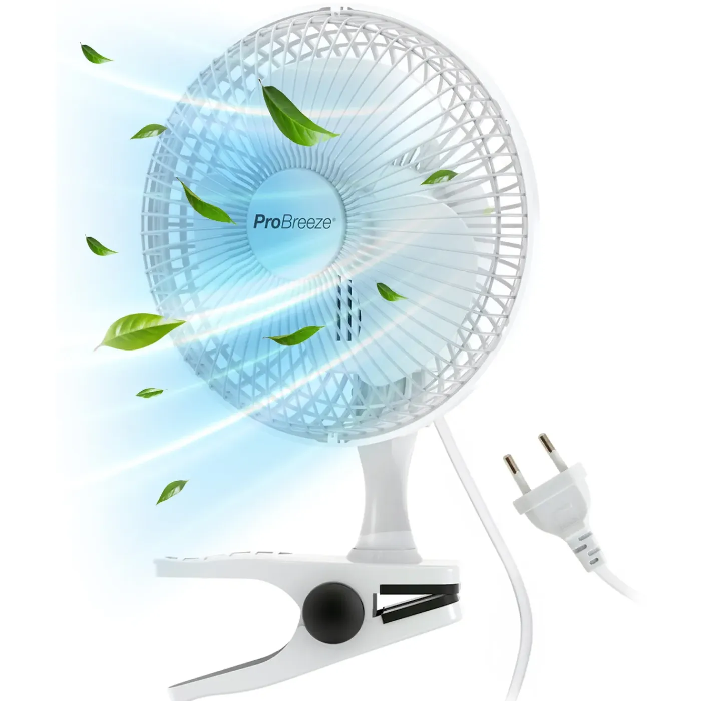 Pro Breeze Mini Ventilator - Met Klem - Wit