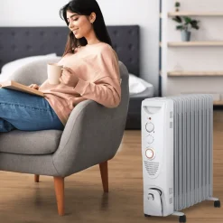 Pro Breeze Oliegevulde Radiator 2500w - 11 Kolommen Voor Efficiënte Verwarming