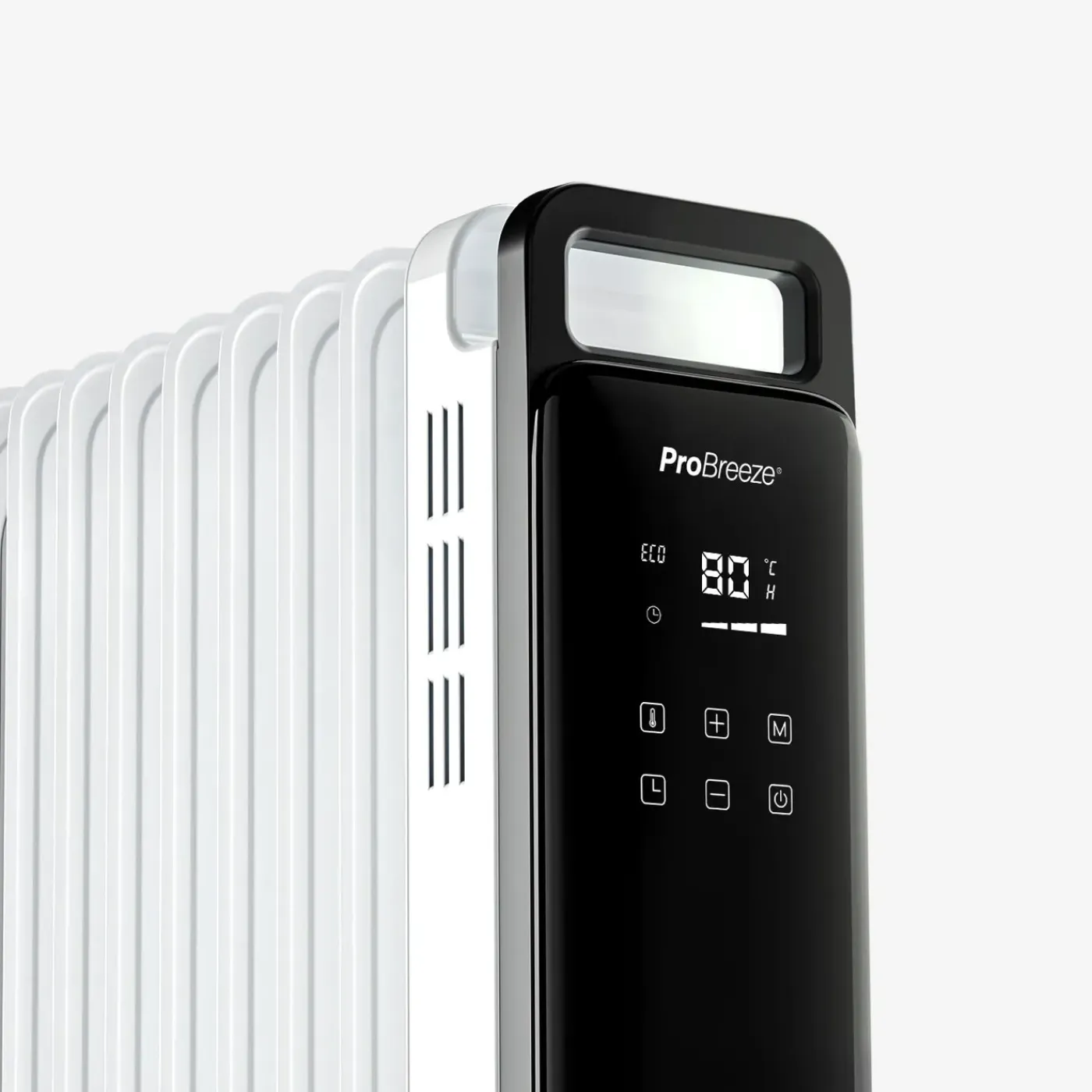 Pro Breeze Omniwarm Oliegevulde Radiator 2500w - 11 Vinnen, Eco-modus & Digitaal Display