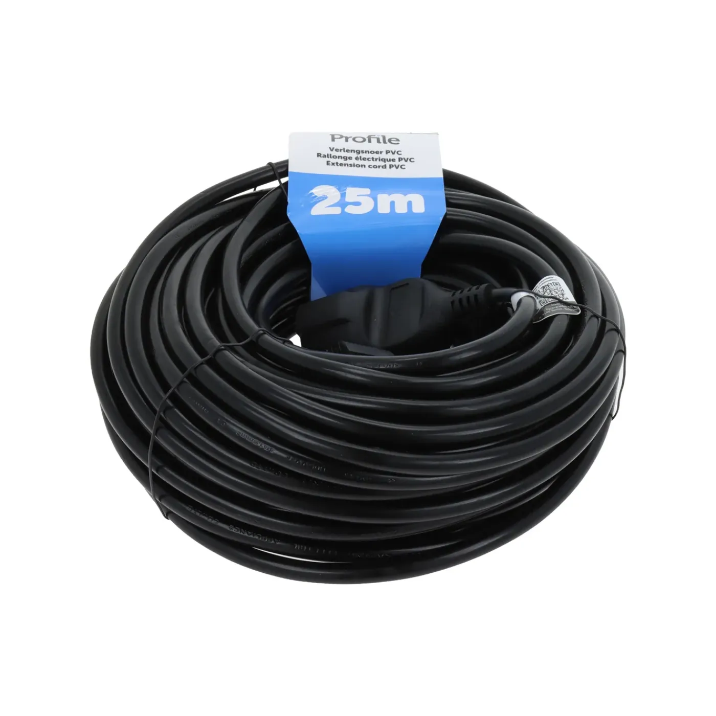 Profile verlengsnoer 3G1.5 PVC Schuko 25m
