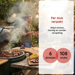 PROF XL Aanmaakblokjes - Wit - 6 Doosjes - 108 Stuks