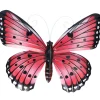 Pro Garden Wanddecoratie Vlinder - Roze - 34 X 28cm - Metaal