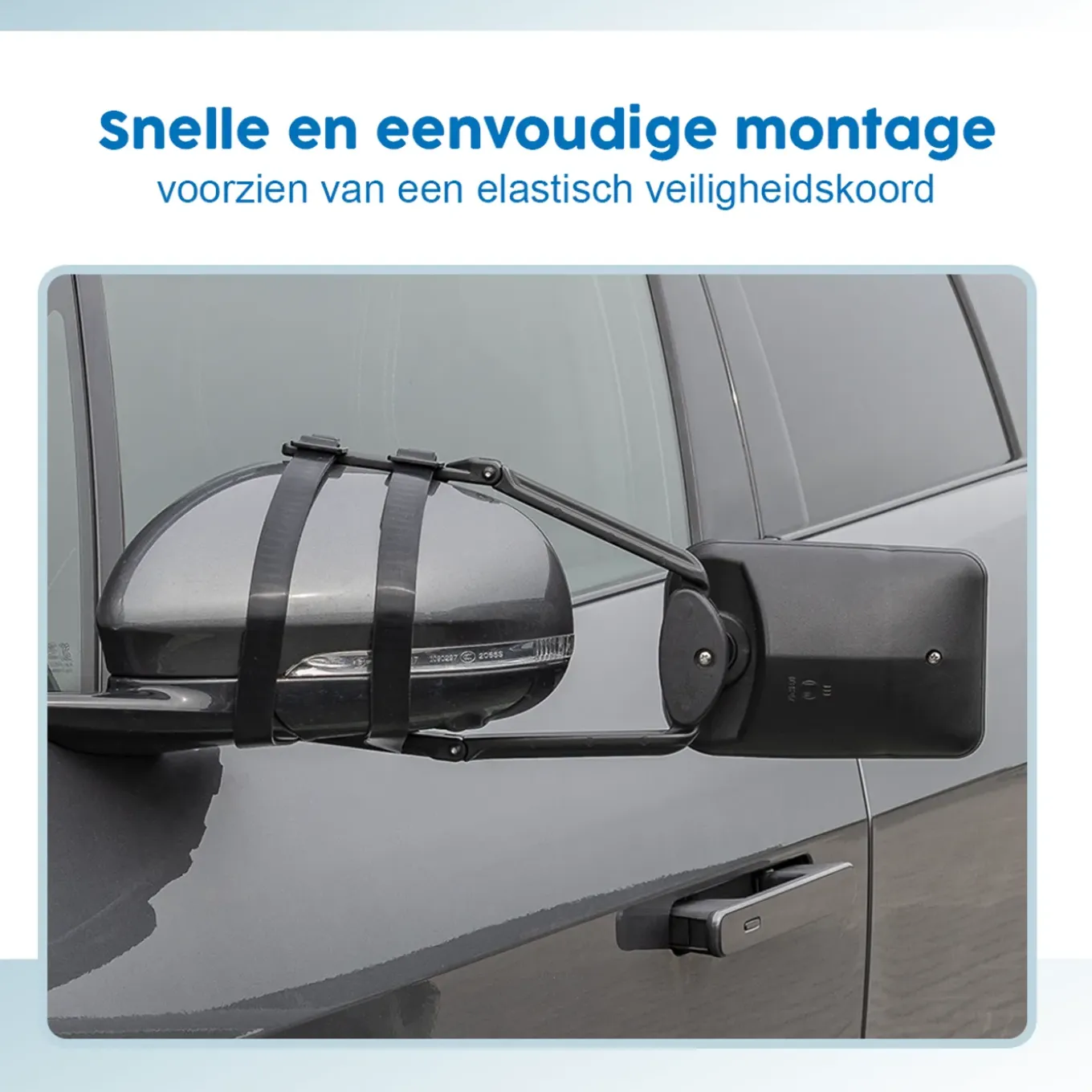 Proplus - Caravan Spiegel Duo - Zwart - 23 Cm - Voor Links En Rechts