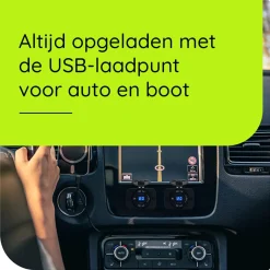 Proride - Usb Autolader - 2 Poorten - Qc3.0 18w - Voltmeter - Schakelaar - 12v - Ip54