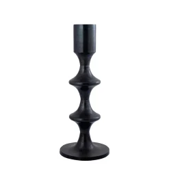 PTMD Collection Ptmd Candlestick Taika - 31x31x73 Cm - Aluminium - Black