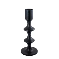 PTMD Collection Ptmd Candlestick Taika - 31x31x73 Cm - Aluminium - Black
