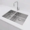Pure.sink Comfort 1,5 Anderhalve Rvs Spoelbak 18+34 Cm Grote Bak Rechts Pcm183440-02.