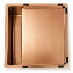 Pure.sink Comfort Koperen Mobiele Afdruipschaal Afdruipplaat 430x325mm Voor Spoelbak Pextray-62.