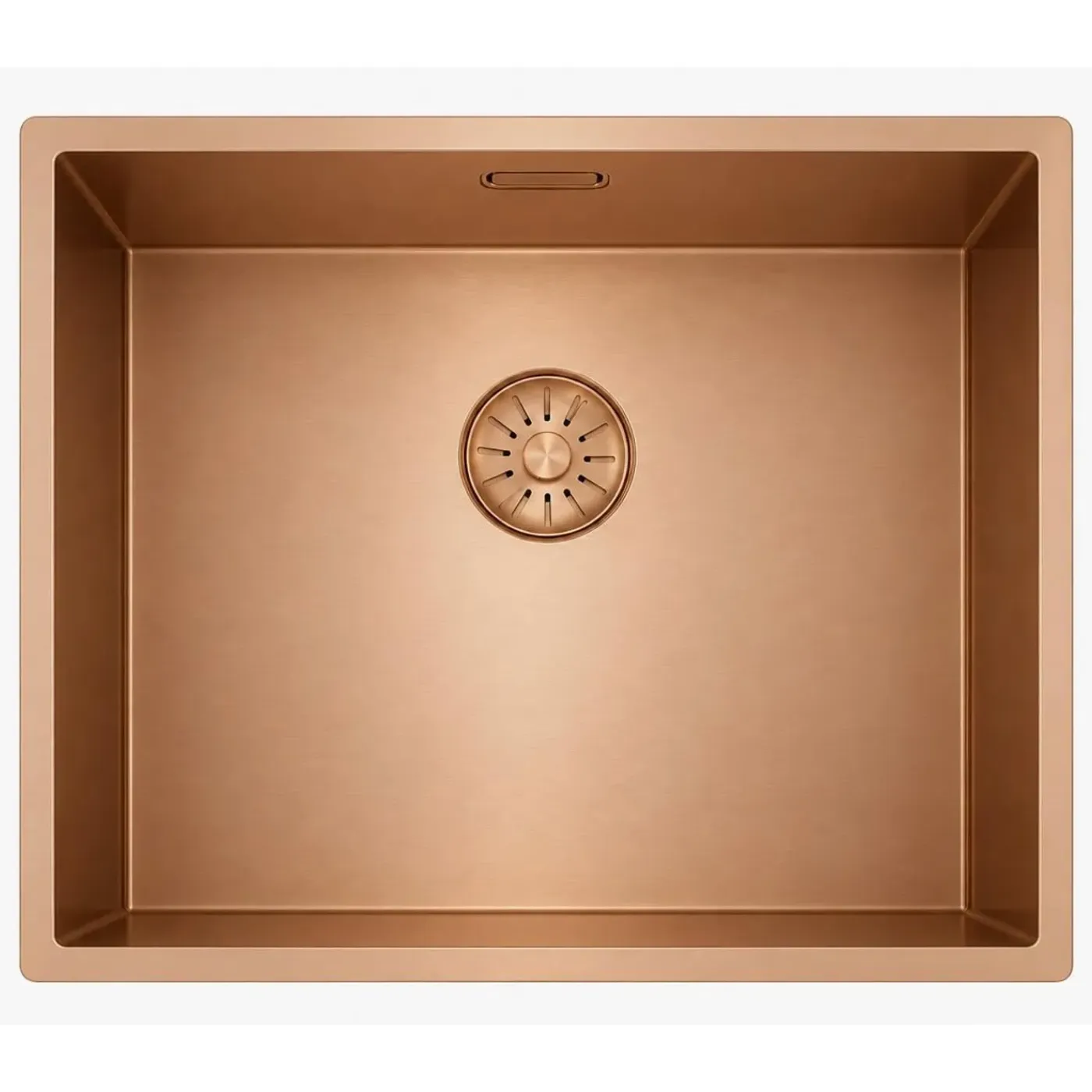 Pure.Sink Comfort Pvd Rosé Koper Spoelbak 50x40 Cm 10mm Radius Onderbouw, Vlakbouw En Opbouw