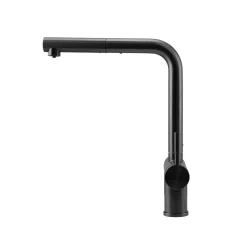 Pure.Sink Elite Steel Clear-s Pvd Gun Metal 3-weg Keukenkraan Met Uittrekbare Uitloop En Gefilterd