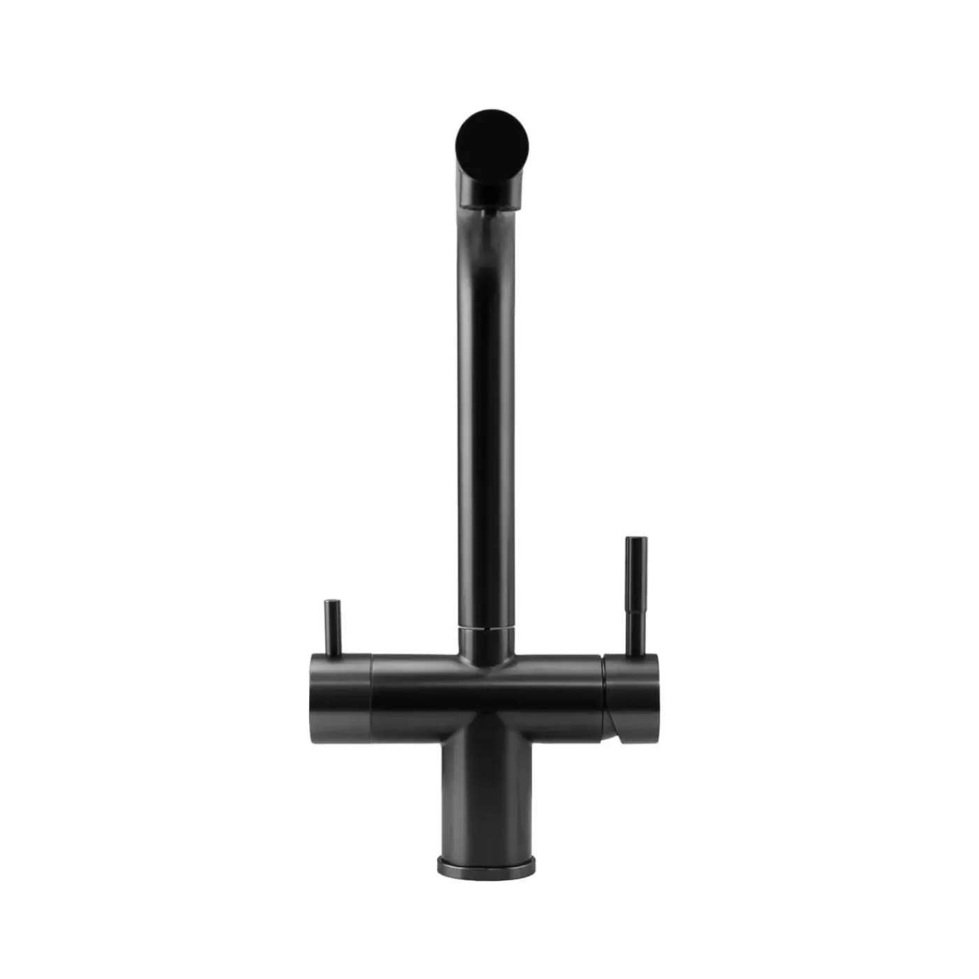 Pure.Sink Elite Steel Clear-s Pvd Gun Metal 3-weg Keukenkraan Met Uittrekbare Uitloop En Gefilterd