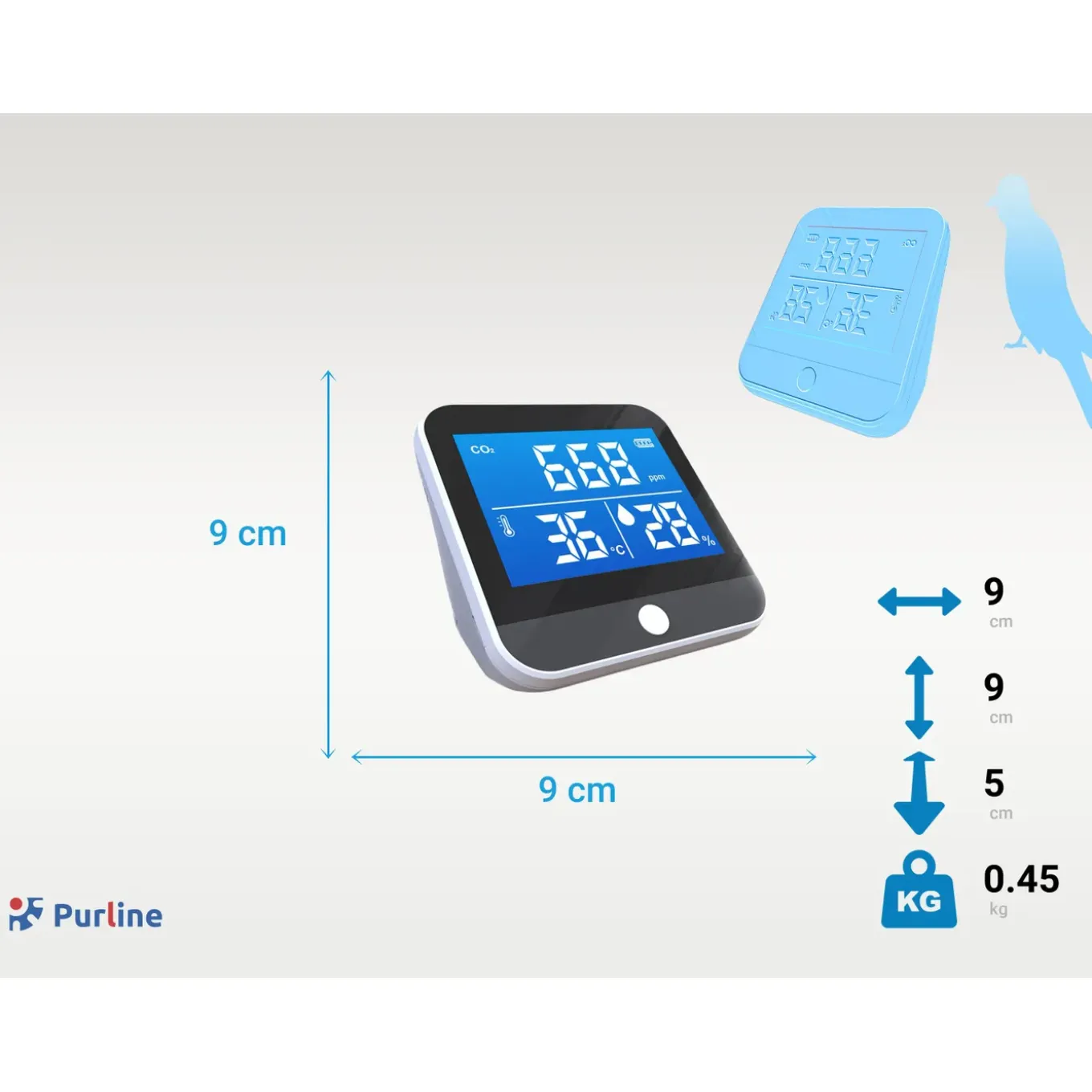Purline Draadloos Weerstation Met Co2-detector