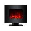 PURLINE Elektrische Haard- 2000w- Zwart Gehard Glas- Met Voet En Afstandsbediening