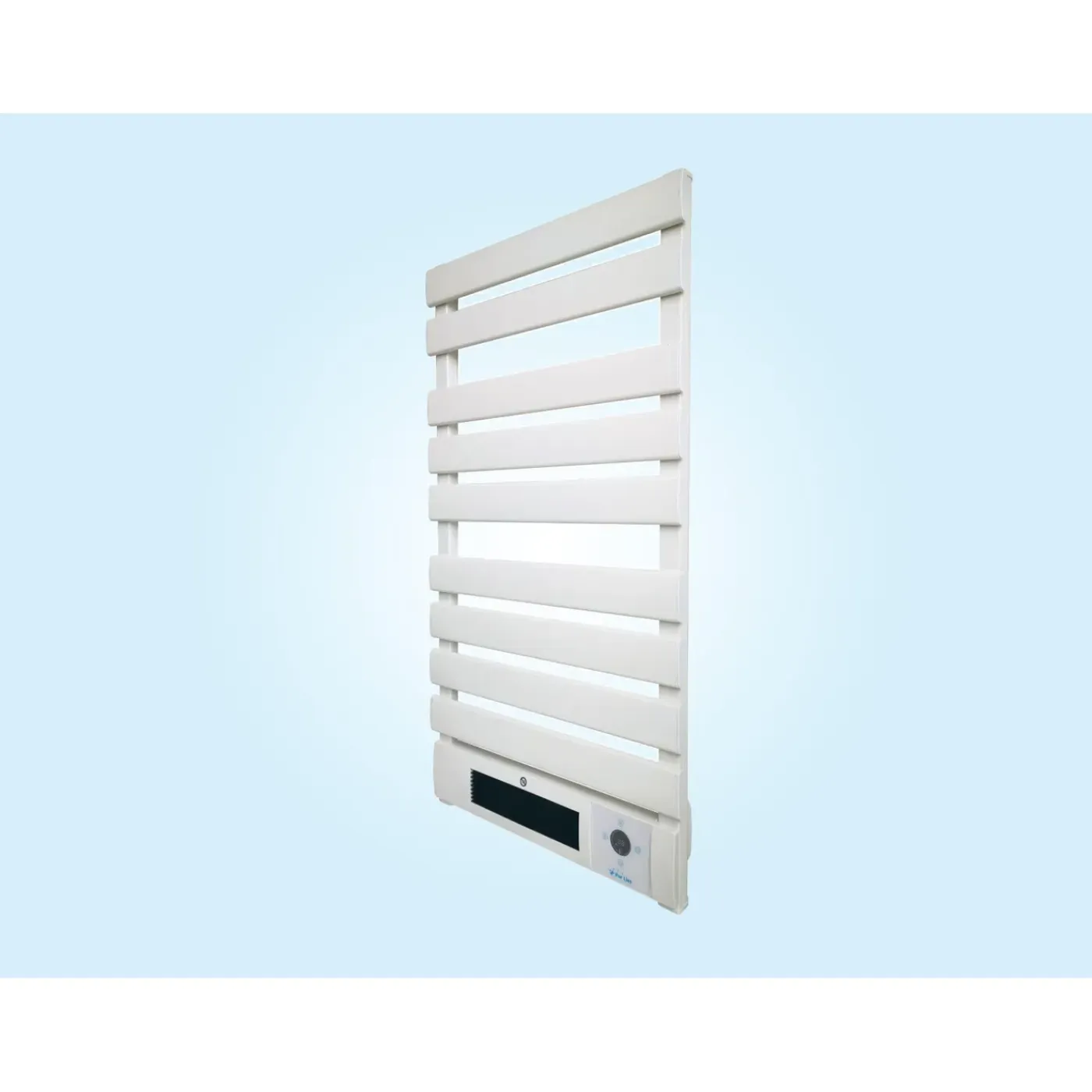 PURLINE Elektrisch Handdoekrek 1500w In Aluminium- Wit- Led-display En Wifi-bediening
