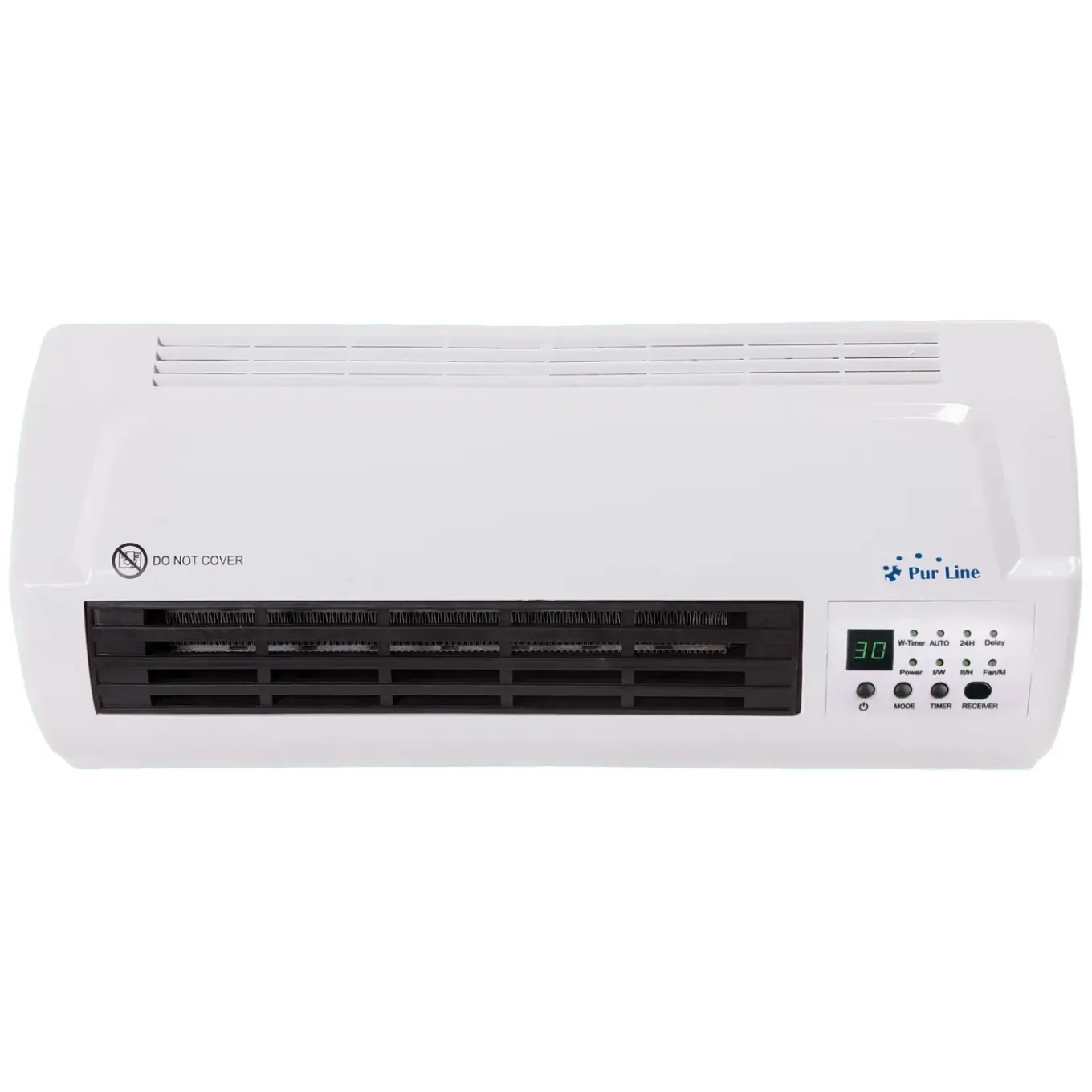 Purline Keramische Splitverwarmer 2000 W- Wandmontage- Wit- Afstandsbediening- Timer- 3 Bedrijfsmodi