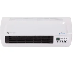 Purline Keramische Splitverwarmer 2000 W- Wandmontage- Wit- Afstandsbediening- Timer- 3 Bedrijfsmodi