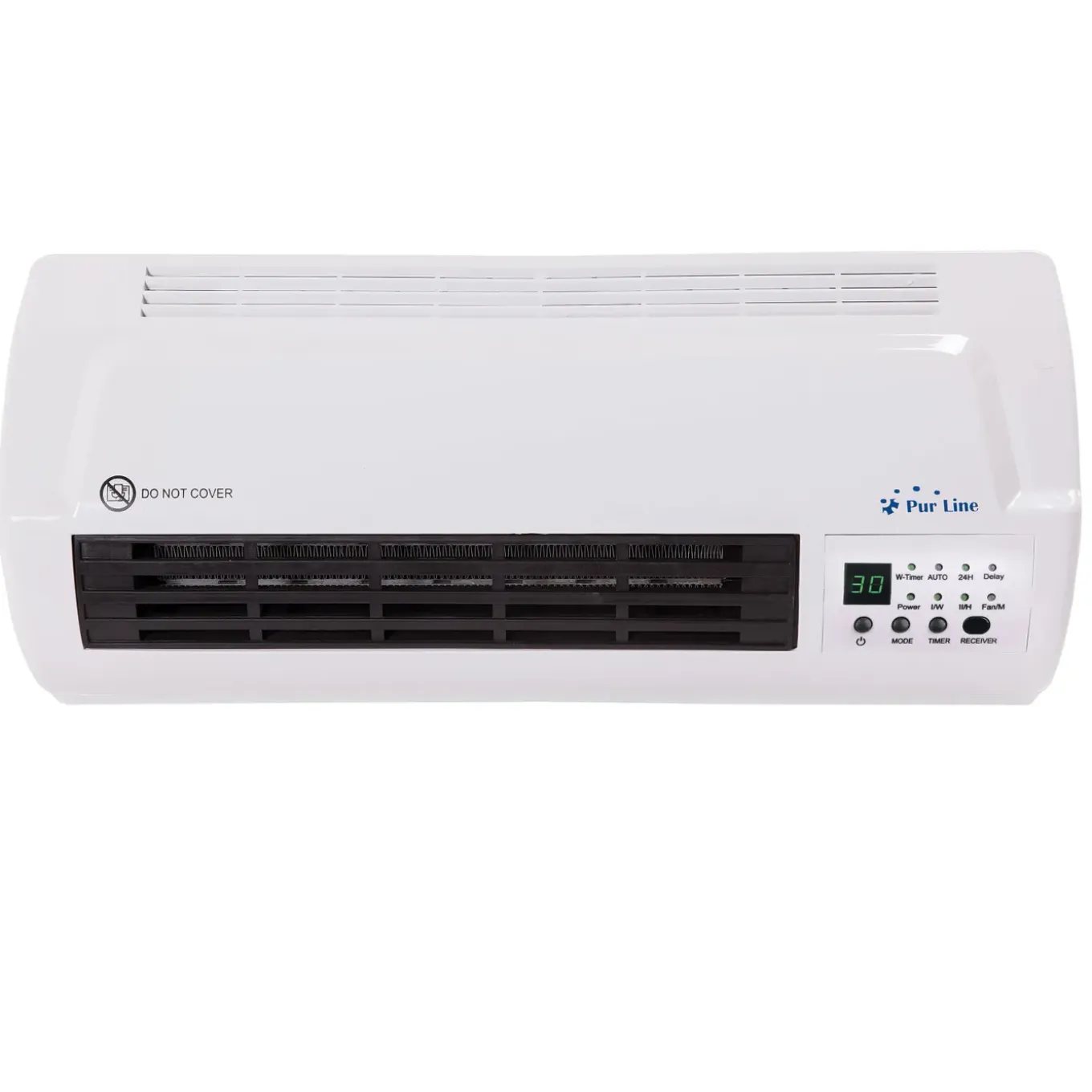 Purline Keramische Splitverwarmer 2000 W- Wandmontage- Wit- Afstandsbediening- Timer- 3 Bedrijfsmodi