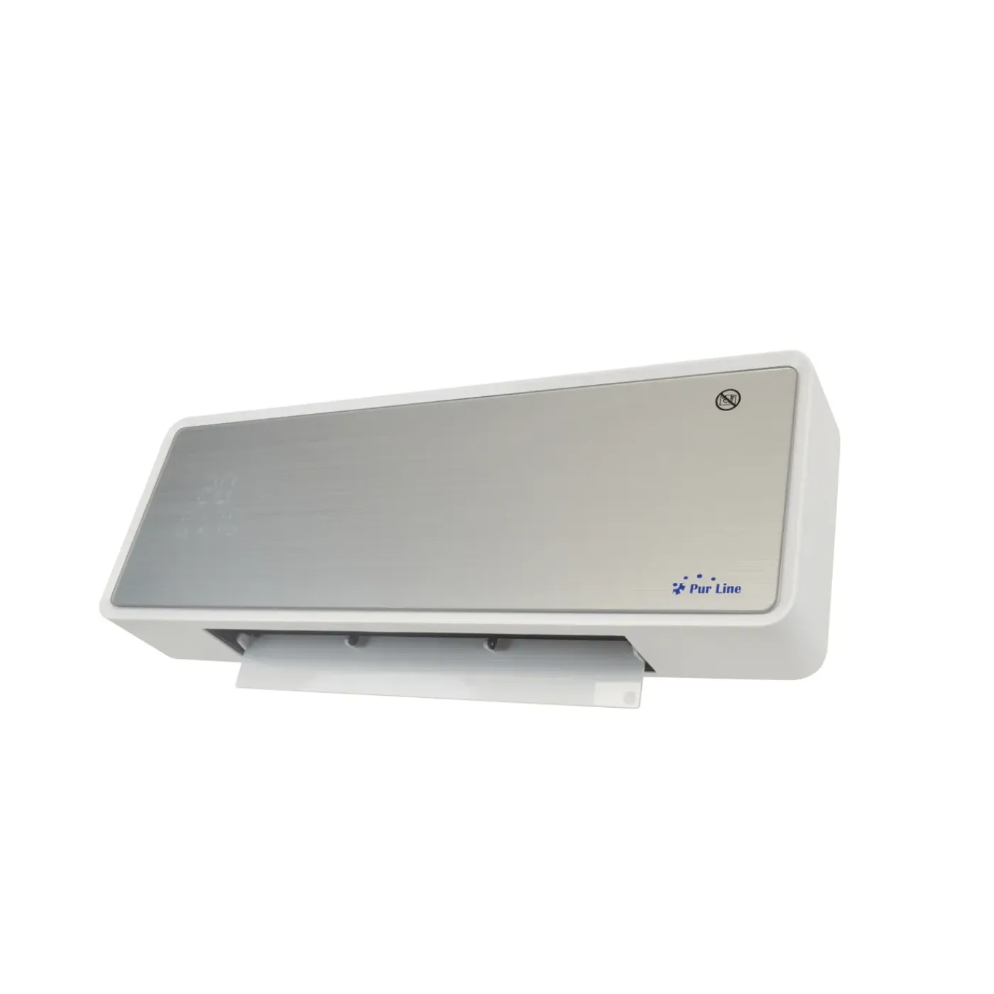 PURLINE Keramische Wandkachel 2000 W Wit Glasfront- Afstandsbediening En Timer