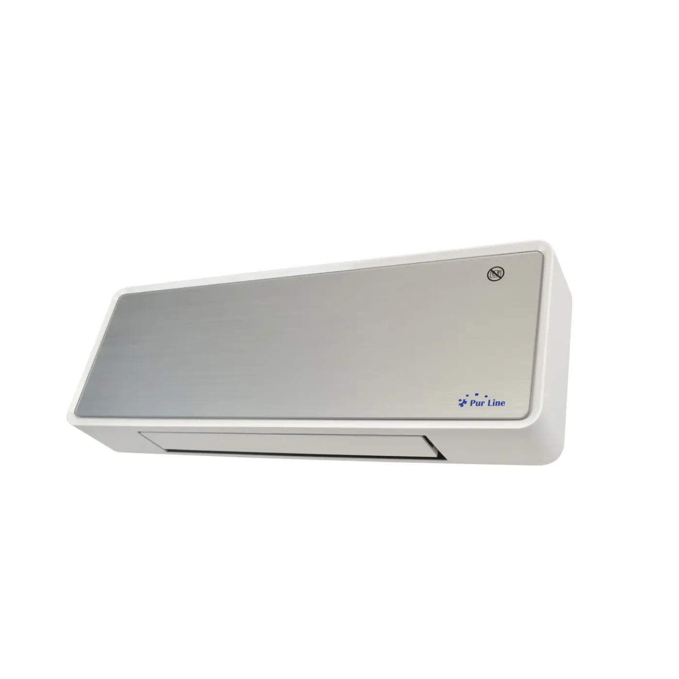 PURLINE Keramische Wandkachel 2000 W Wit Glasfront- Afstandsbediening En Timer