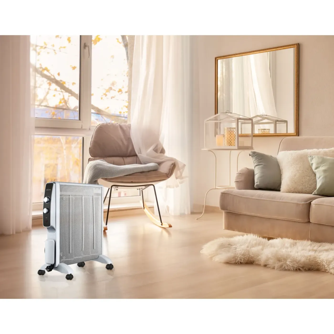 PURLINE Mica Elektrische Radiator Met Thermostaat