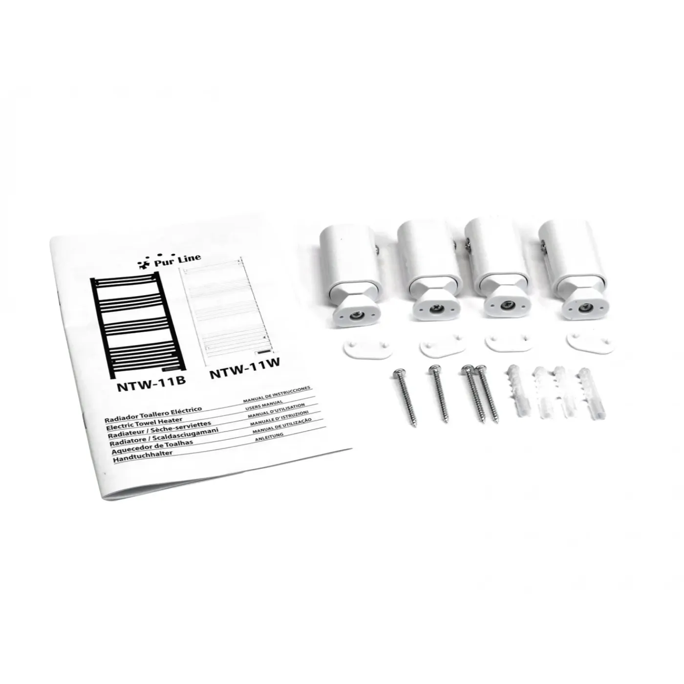 PURLINE 500 W Aluminium Handdoekhouder Met Timer