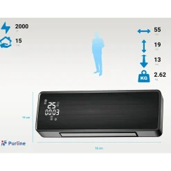 Purline 2000 W Splitverwarmer Voor Wandmontage Met Wifi En Timer